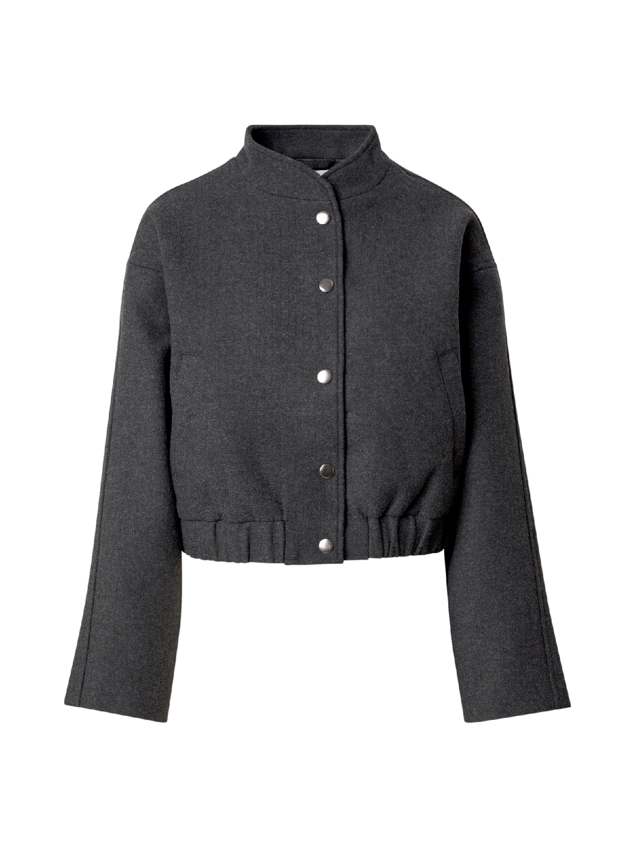 MSCH COPENHAGEN Prechodná bunda 'Seba' - Sivá: predná strana