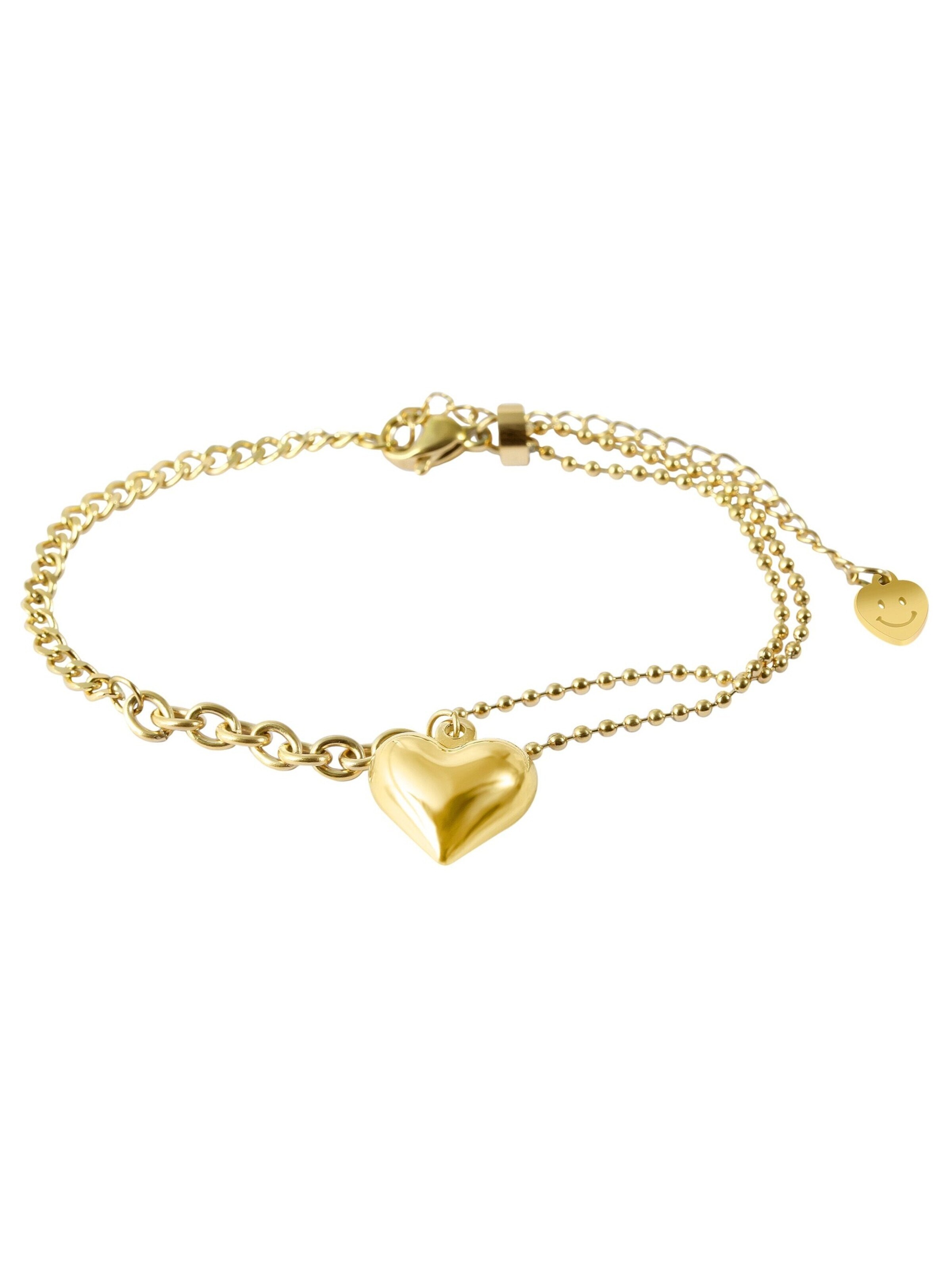 Akzent Armband 'Antonia'‌‌‌‌‌‌‌‌‌ in Gold: Vorderseite