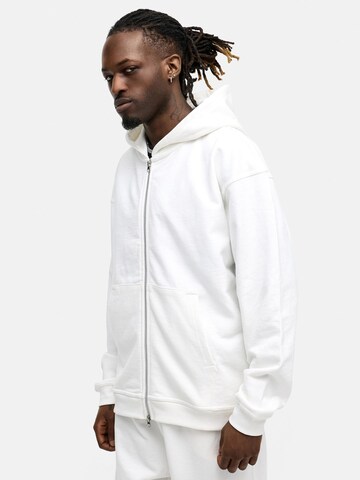 Daily Cotton Sweatjacke 'DCBEND'‌‌‌‌‌‌‌‌‌ in Weiß