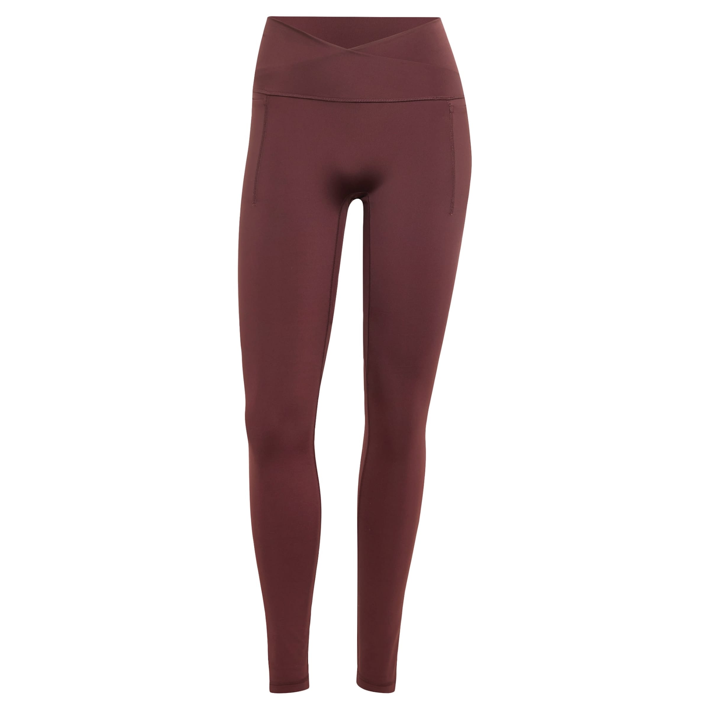 ADIDAS PERFORMANCESkinny Sportske hlače 'Studio All Me' - crvena boja: prednji dio