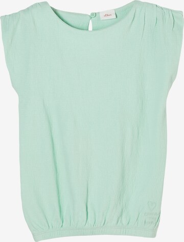 s.Oliver Blouse in Groen: voorkant