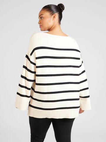 Vero Moda Curve Sweater 'VMCSaba' in Beige