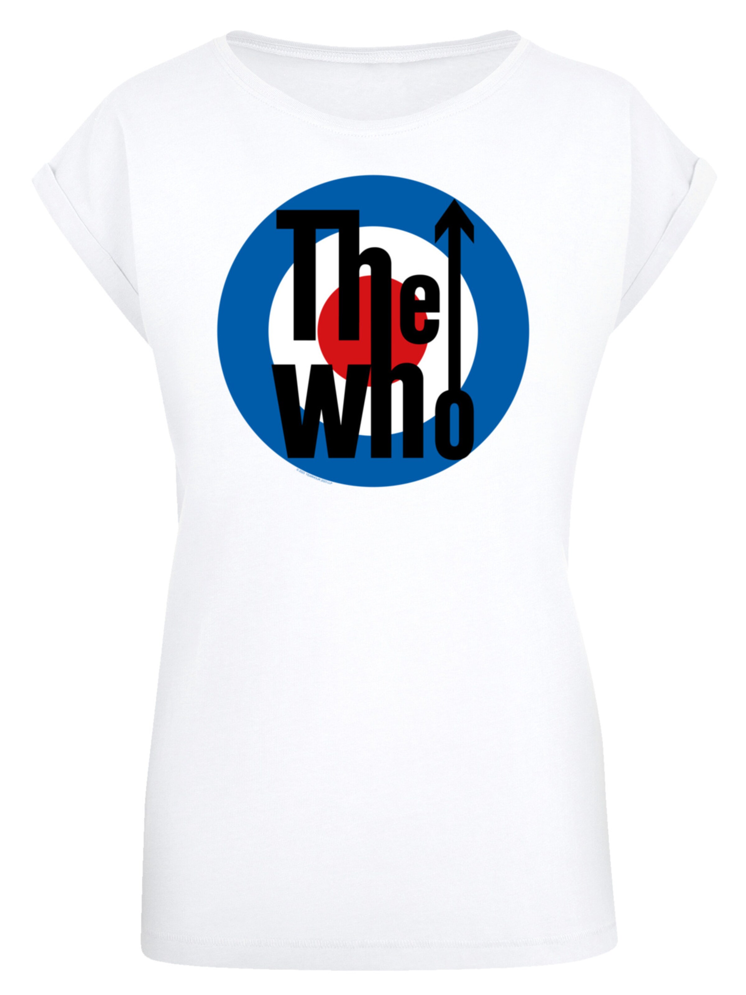 F4NT4STIC T-Shirt 'The Who Target' in Weiß: Vorderseite