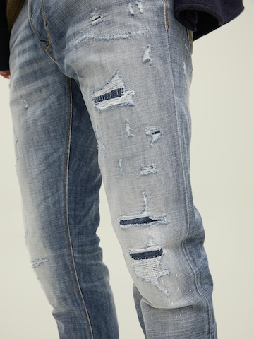 Coupe slim Jean 'Glenn' JACK & JONES en bleu