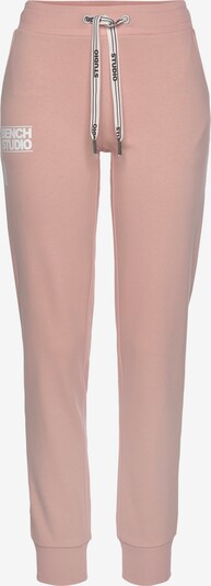 BENCH Jogginghose in beige / weiß, Produktansicht