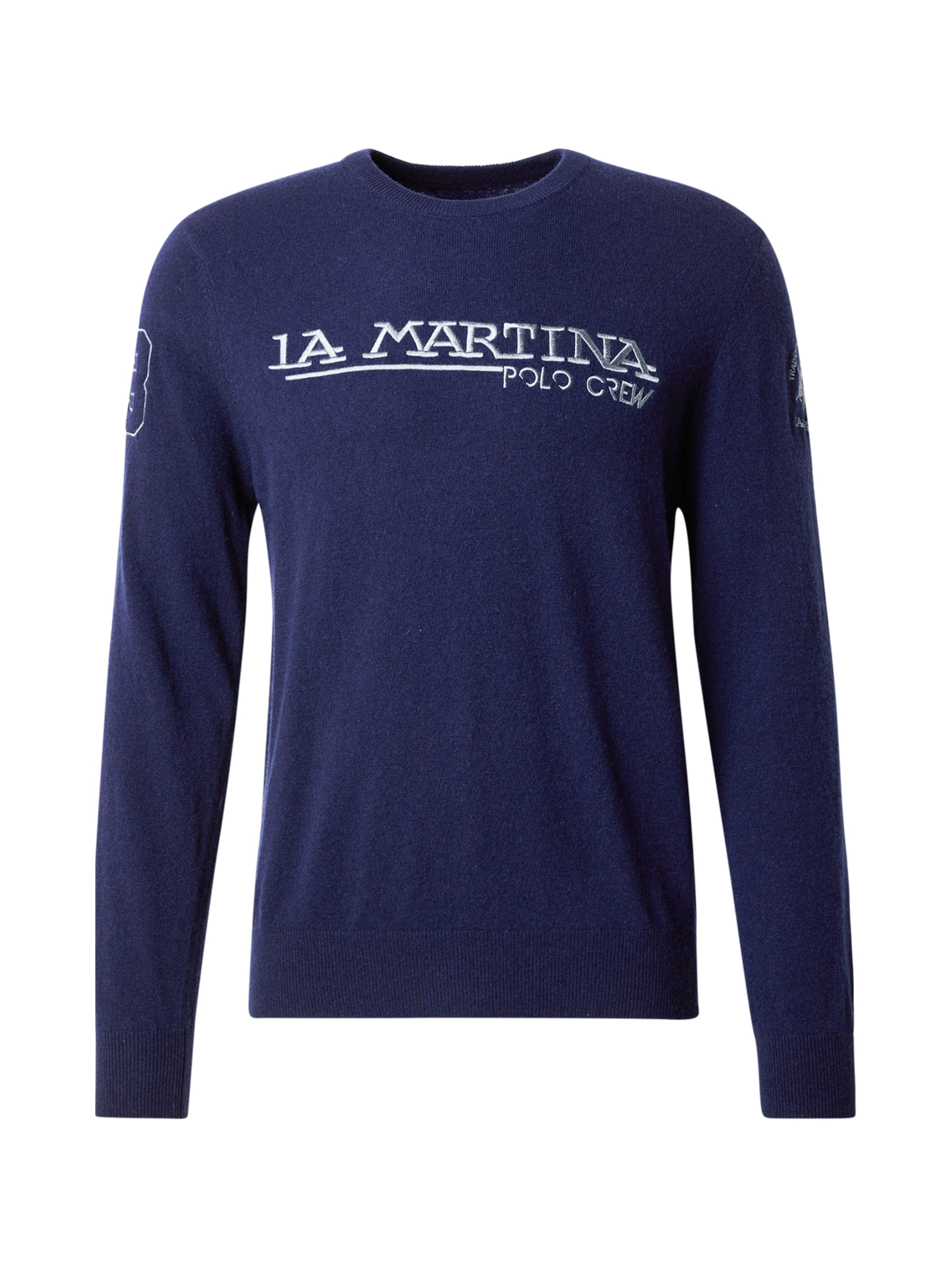 La Martina Sweater in Blue / Light grey, Item view