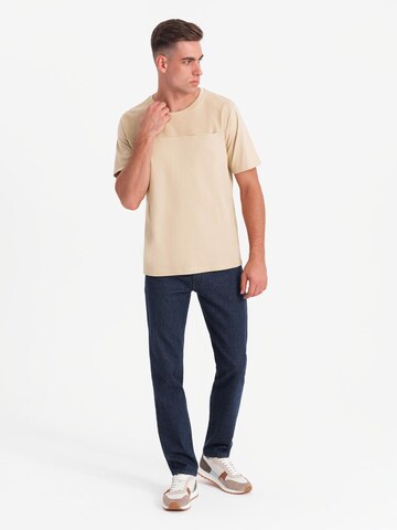 Ombre Shirt in Beige