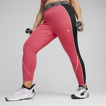 Skinny Pantalon de sport PUMA en rose : devant