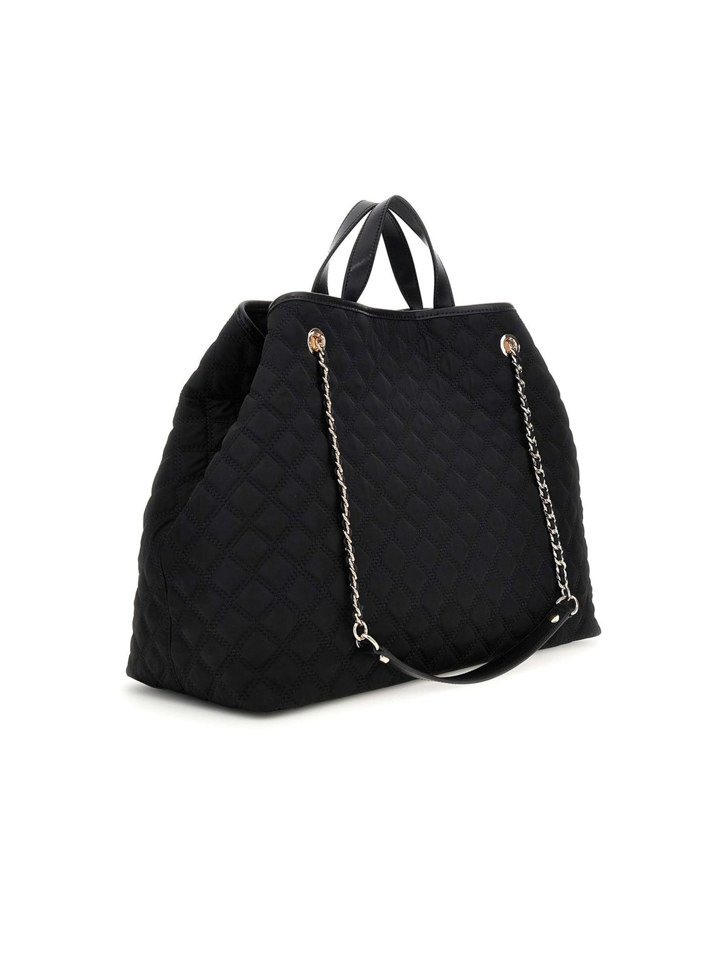 GUESS Handtasche 'Giully Ii Large 2 In 1 Tote'‌‌‌‌‌‌‌ in Schwarz
