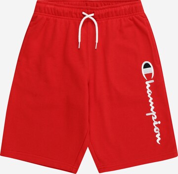 Champion Authentic Athletic Apparel Regular Broek in Rood: voorkant