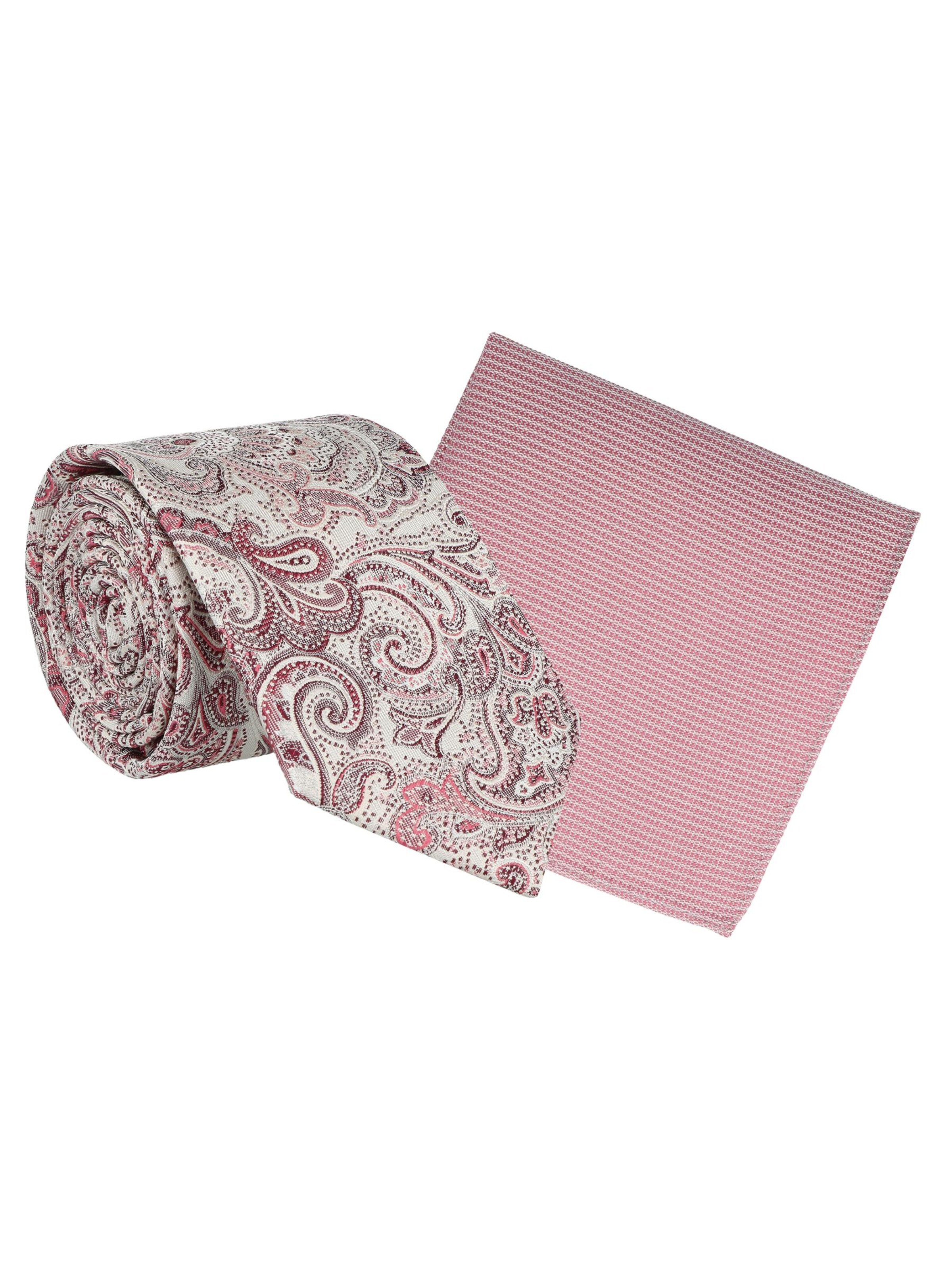 WILLEN Tie 'Paisley / Uni' in Purple: front