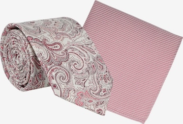 WILLEN Tie 'Paisley / Uni' in Purple: front