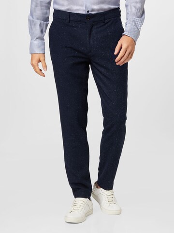 Coupe slim Pantalon chino 'MOTT' SCOTCH & SODA en bleu : devant