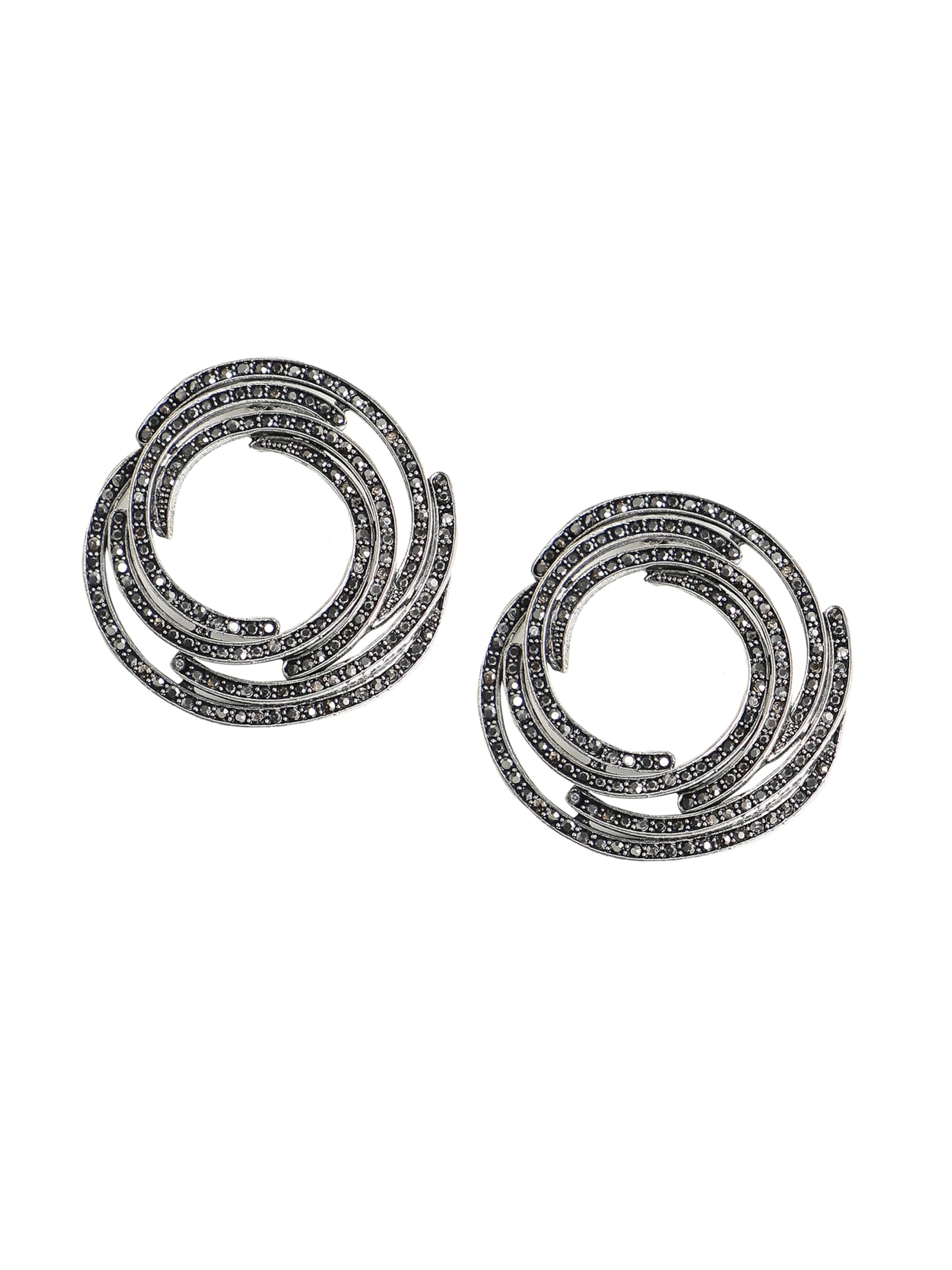 SOHI Обеци ' Laney ' в сребърно: отпред