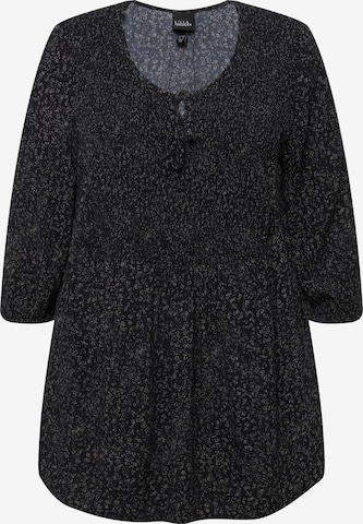 Ulla Popken Bluse in Schwarz: Vorderseite