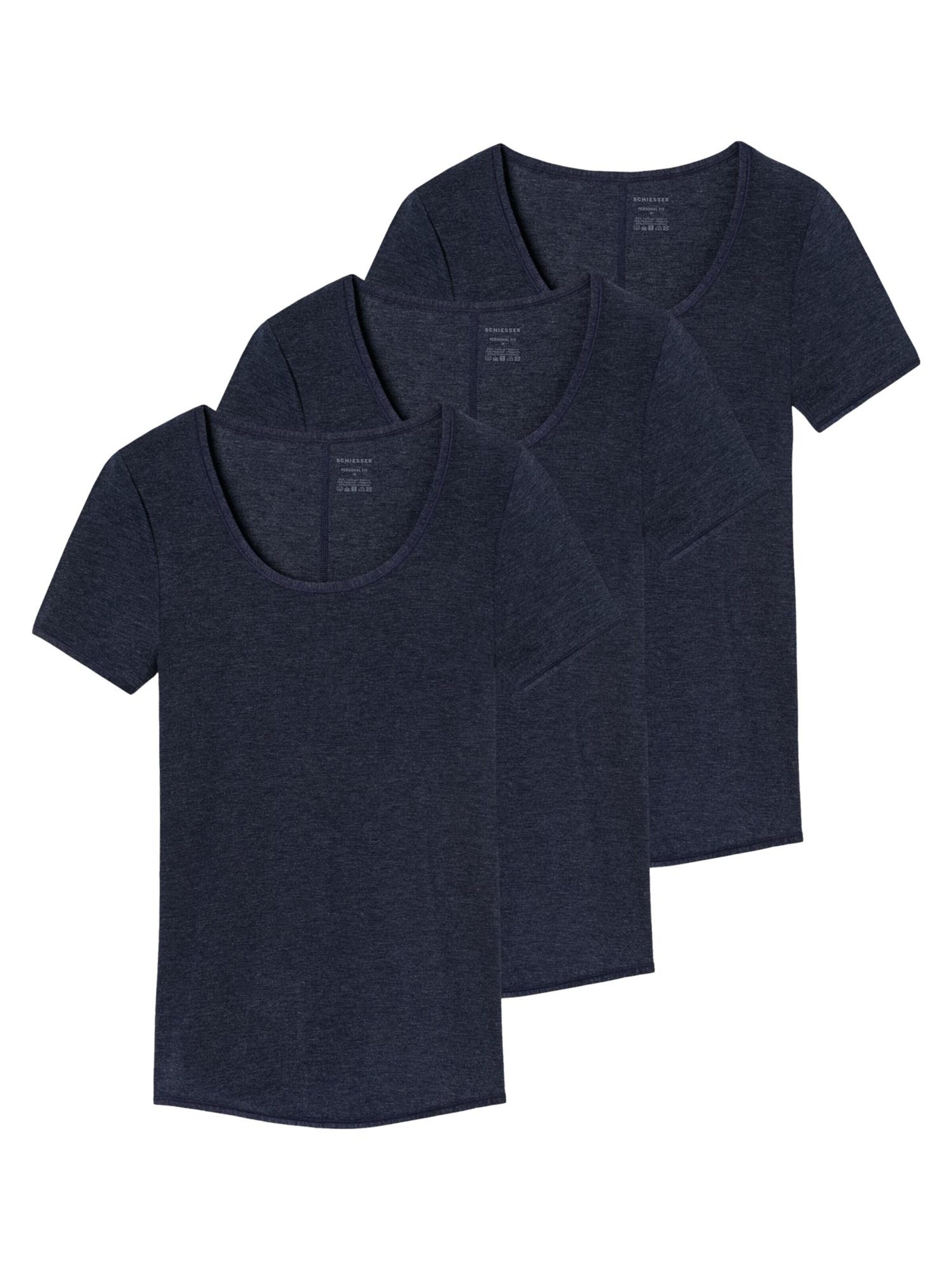 SCHIESSER Unterhemd 'Personal Fit'‌‌‌‌‌‌‌‌‌ in Blau: Vorderseite