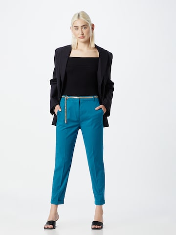 Regular Pantaloni cu dungă de la s.Oliver BLACK LABEL pe albastru