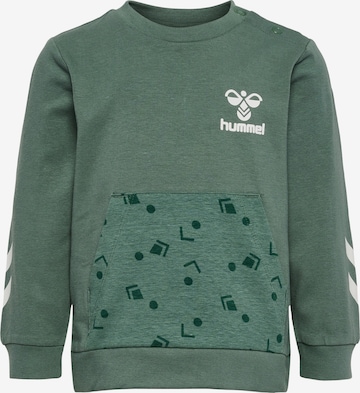 Hummel Sweatshirt in Groen: voorkant