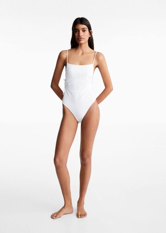 MANGO TEEN Swimsuit 'nieve' in White