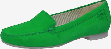 SIOUX Classic Flats 'Zalla' in Green: front