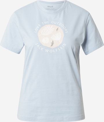 JACK WOLFSKIN - Camiseta funcional 'WILD FLOWER' en azul: frente
