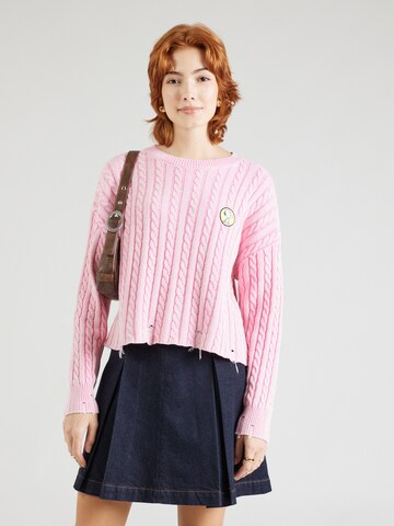 Pull-over Frogbox en rose : devant