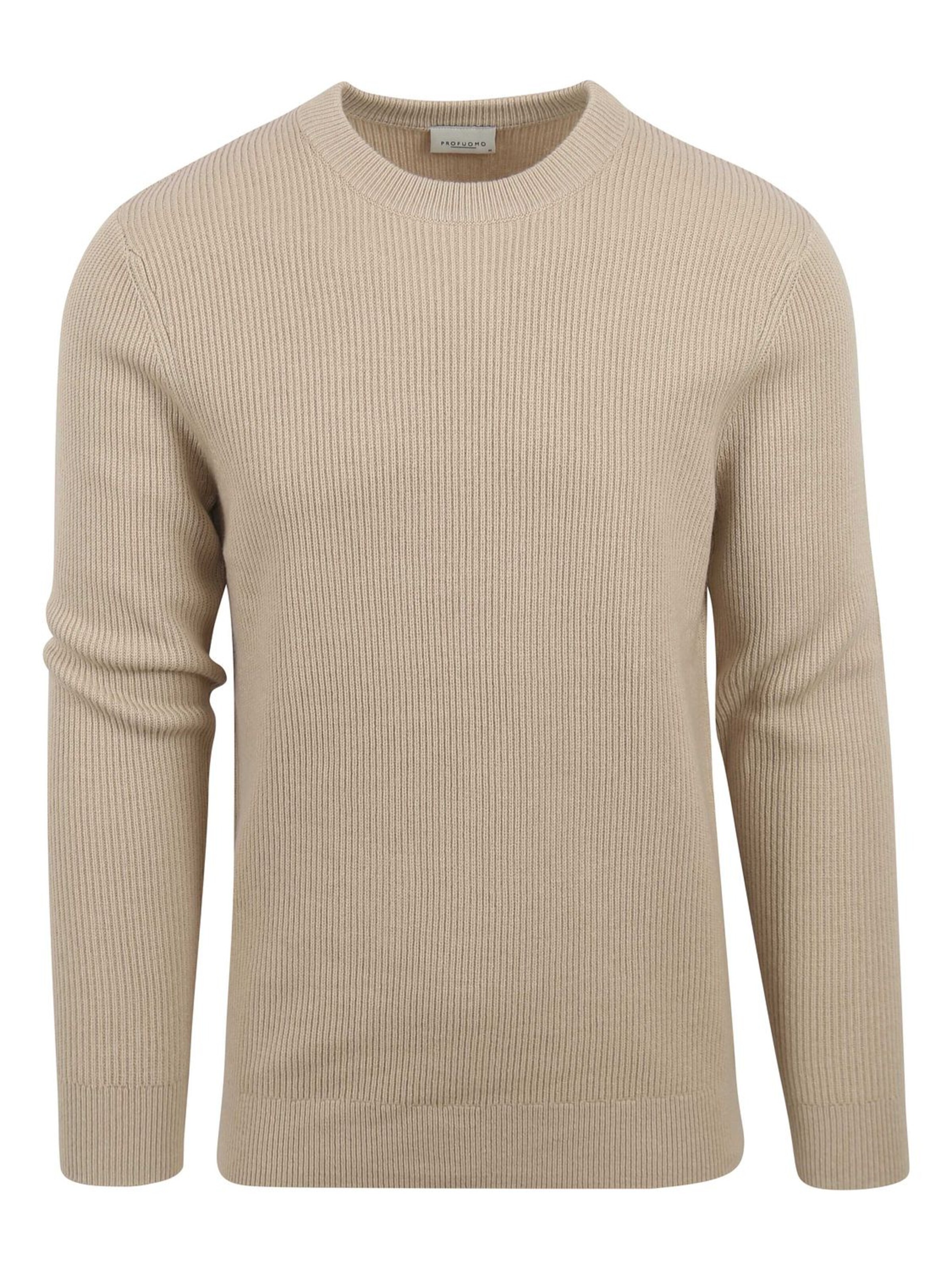 Profuomo Sweatshirt in Beige: front