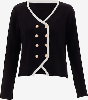 NAEMI Strickjacke in Schwarz: Vorderseite