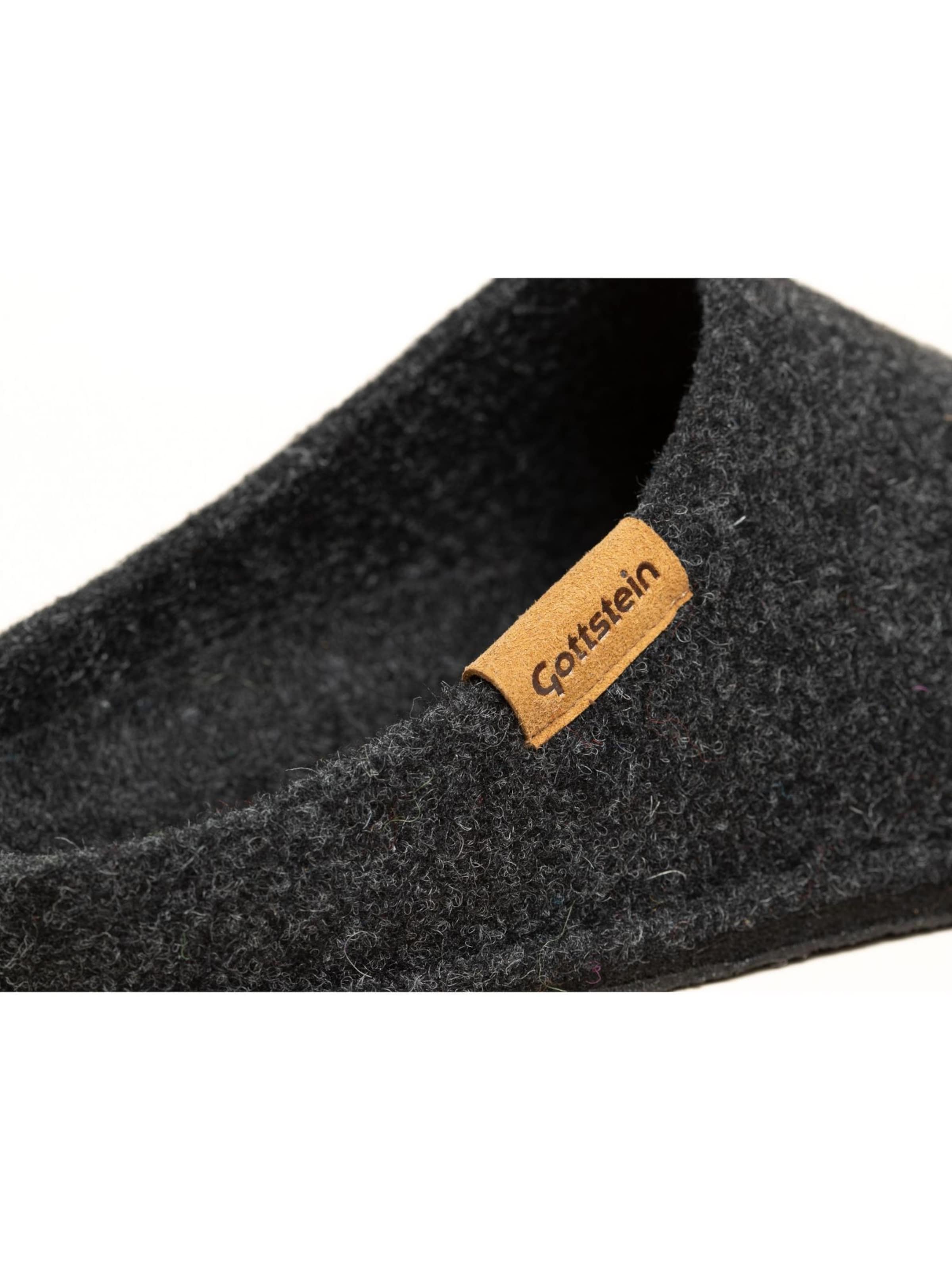 Gottstein Slippers 'Filzpantoffel Classic-CO' in Grey