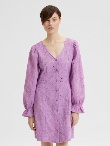 SELECTED FEMME Dress 'Nally' in Purple: front