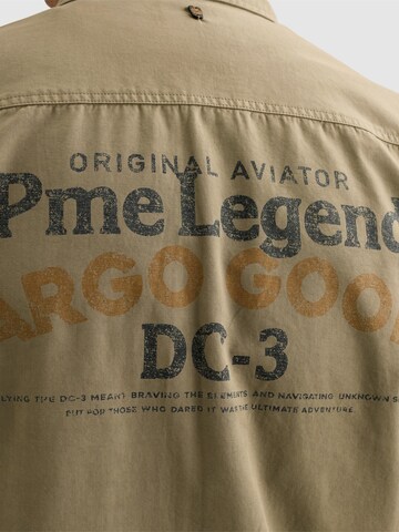 Regular fit Camicia 'Overshirt with back print' di PME Legend in verde