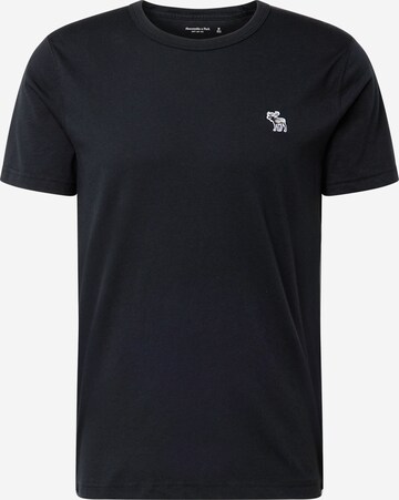 T-Shirt Abercrombie & Fitch en noir : devant