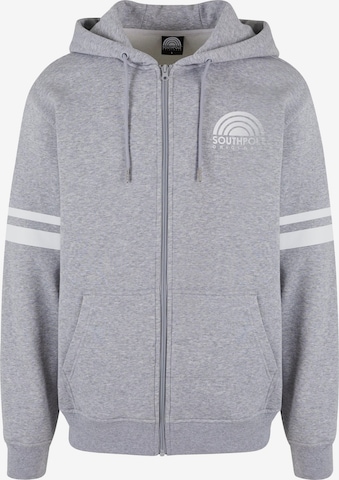 SOUTHPOLE Sweatjacke in Grau: Vorderseite