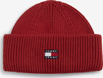 Tommy Jeans Mütze 'Heritage' in Rot: Vorderseite