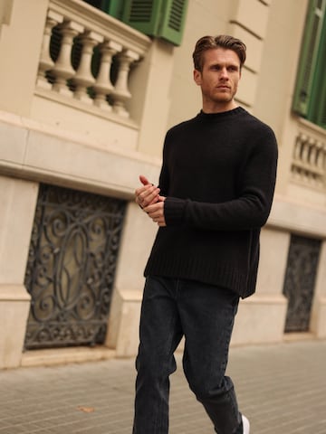 DAN FOX APPAREL Sweater 'Neo' in Black