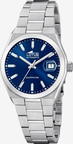 Montre à affichage analogique Lotus en bleu : devant