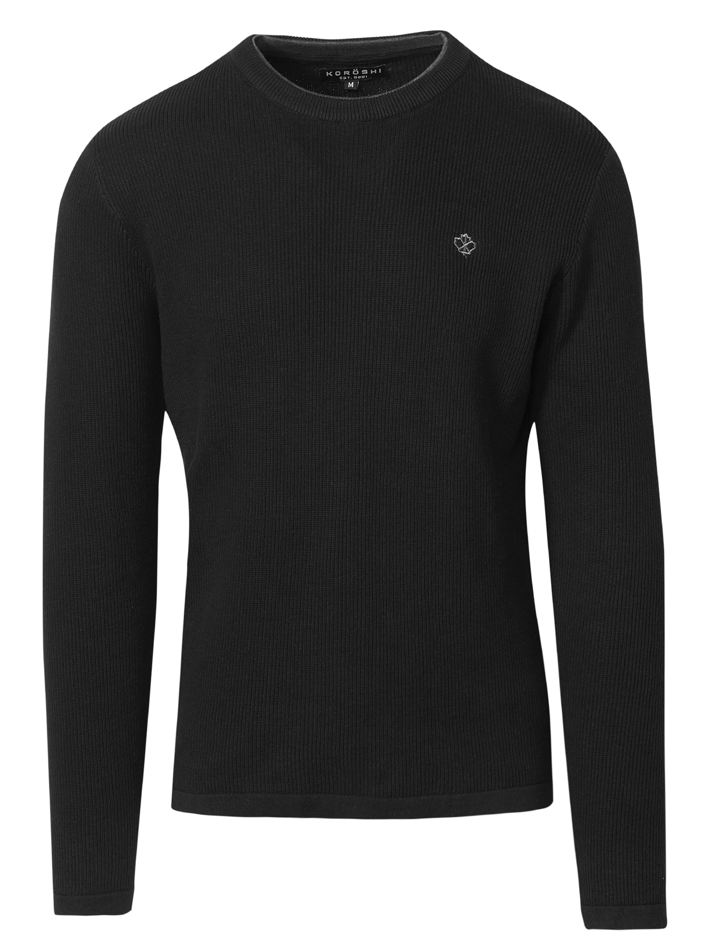 KOROSHI Pullover in Schwarz: Vorderseite