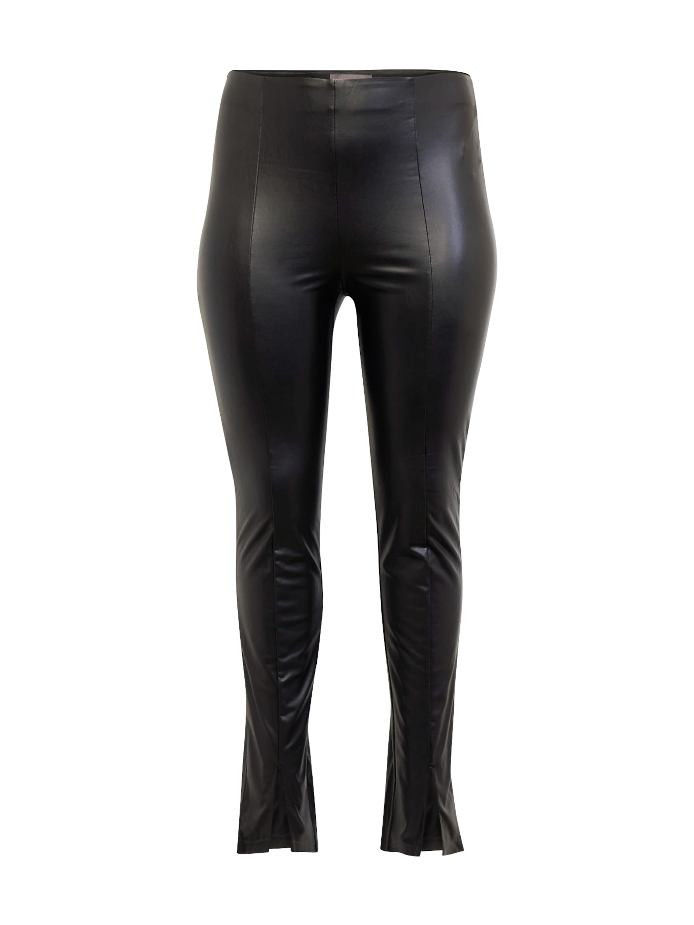 ONLY Carmakoma Slim fit Leggings 'PAPAYA' in Black: front
