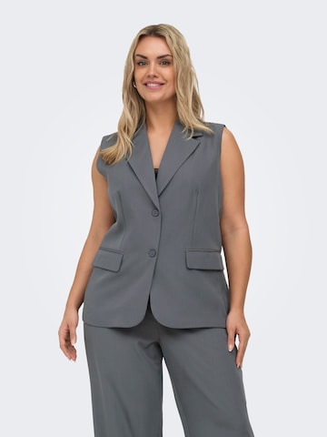ONLY Carmakoma Gilet 'CARVictoria' in Grijs: voorkant