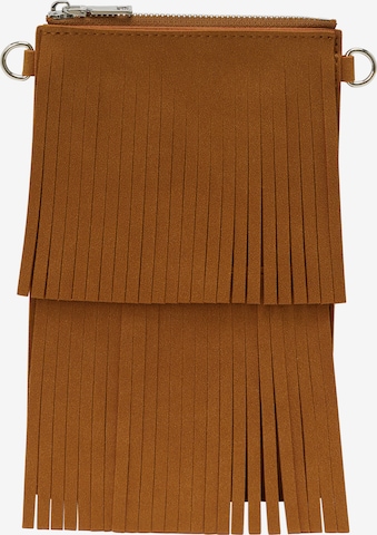 Sac à bandoulière IZIA en beige : devant