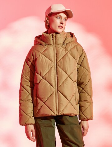 Koton Between-season jacket in Brown: front