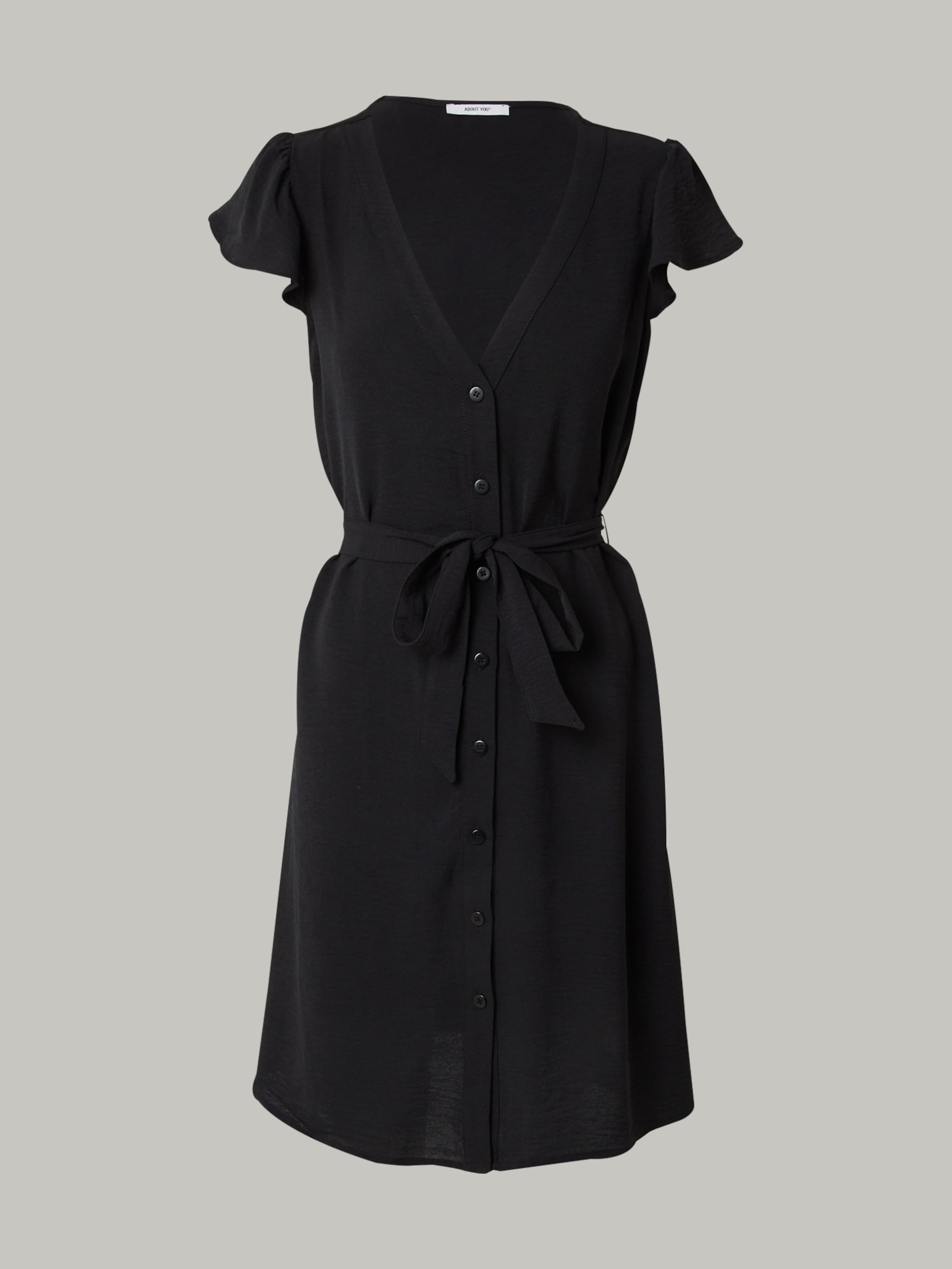 Robe 'Malin' ABOUT YOU en noir : devant