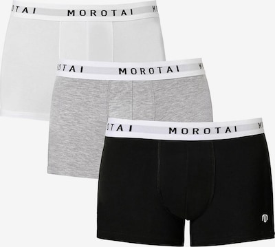 MOROTAI Sportuntershorts in graumeliert / schwarz / offwhite, Produktansicht