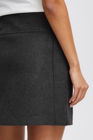 ICHI Skirt 'Wolly' in Grey
