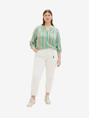 Tom Tailor Women + Bluse in Grün