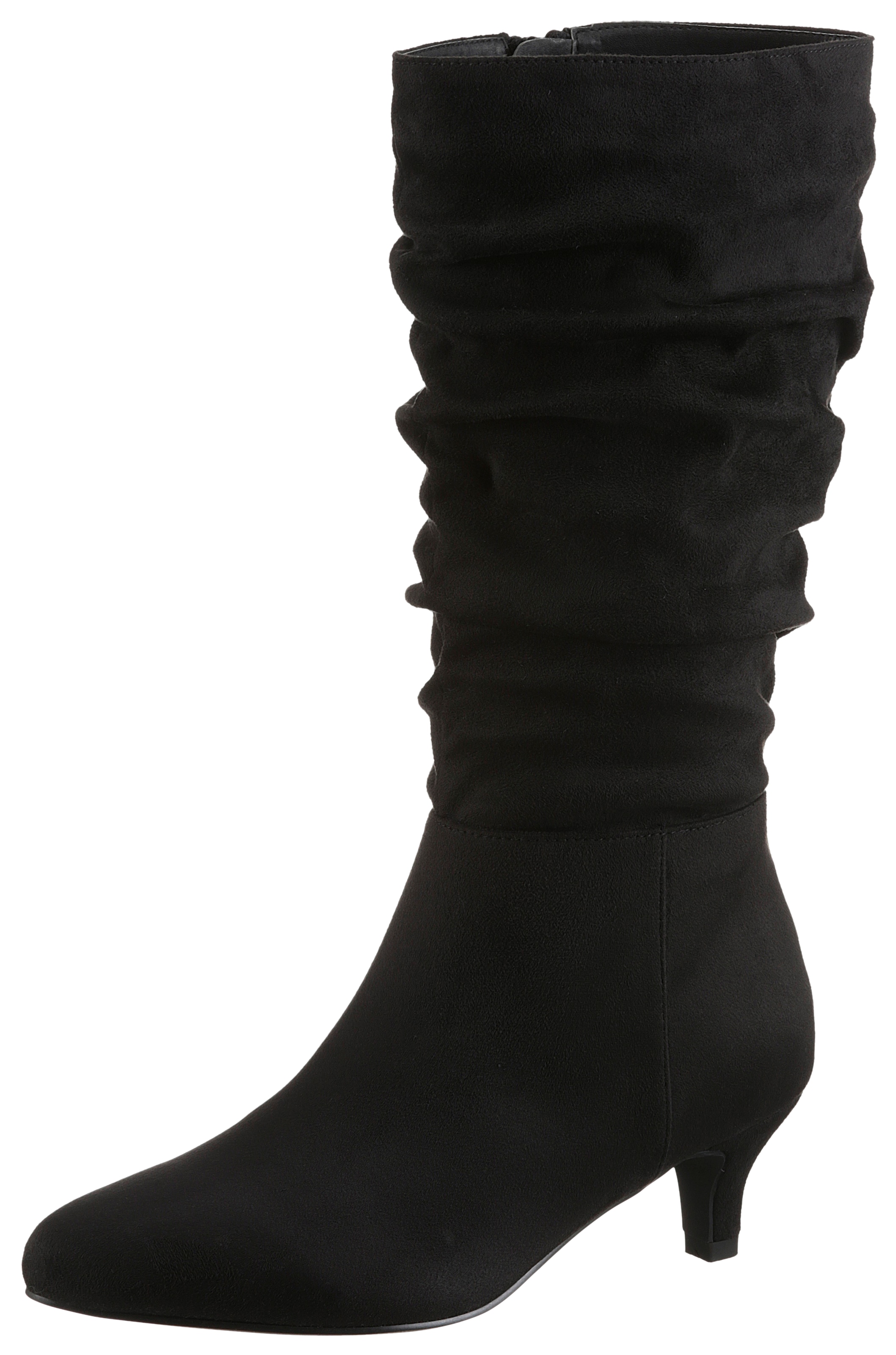 Aniston Stiefel in Schwarz: Vorderseite