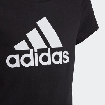 melns ADIDAS SPORTSWEAR Sporta krekls 'Essentials Big Logo '