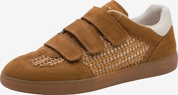 Baskets basses Tamaris en marron : devant