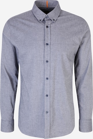 BOSS Orange Button Up Shirt 'Mabsoot' in Blue: front