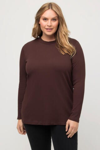 Ulla Popken Shirt in Bruin: voorkant